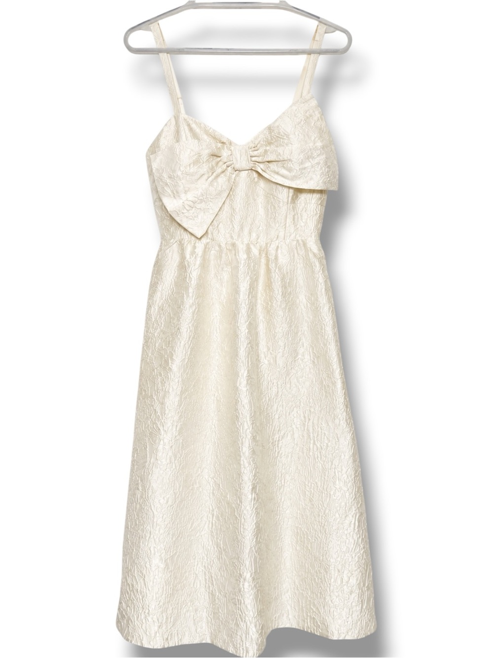 Lilly Pulitzer Ellara Ivory Jacquard Mini Bow Dress Size 2 Wedding Party Resort